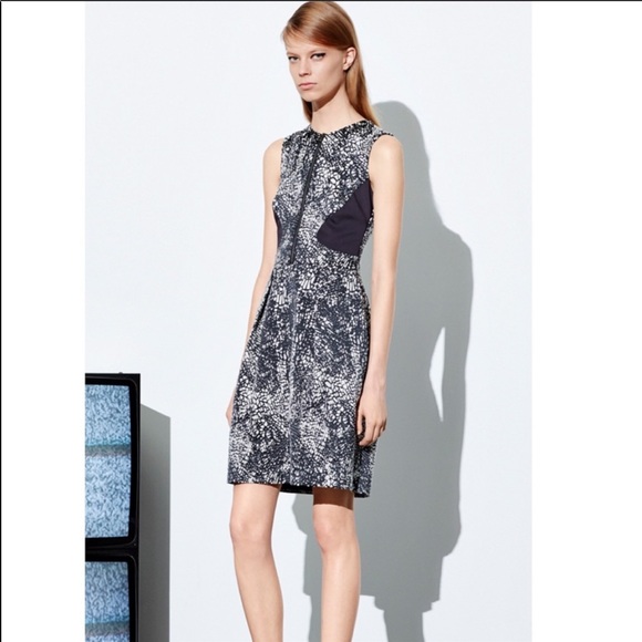 HUGO BOSS KEIKI CHIC SHEATH BLACK WHITE DRESS NEW - Picture 1 of 12